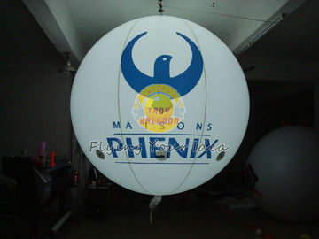 Ballon gonflable ignifuge et imperméable rond d'éclairage avec le PVC de  0.18mm pour la publicité